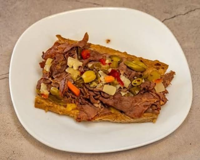 Italian Beef Sandwich.