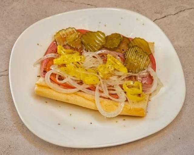 Regular Hoagie Sandwich.