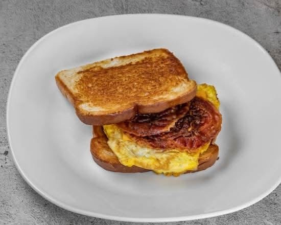 Bacon and Egg Toast Sandwich.
